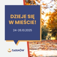grafika z napisem "Dzieje się w mieście"